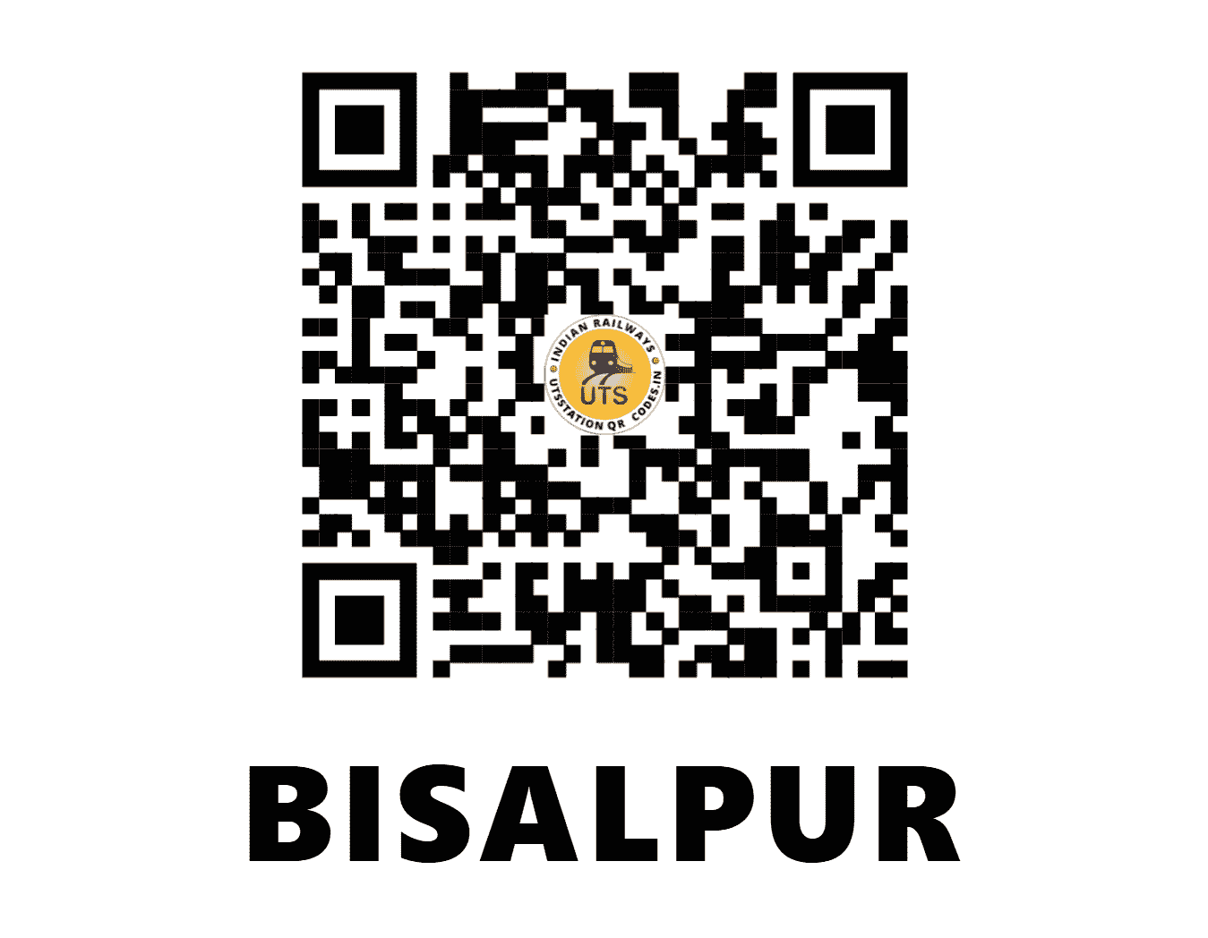 UTS QR Code for BISALPUR - BSUR - NE (UTTAR PRADESH)